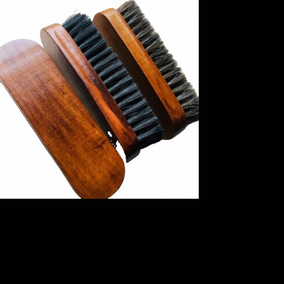 Custom Horse Hair Auto Car Care Cleaner Brush For Leather Seat Washing Wooden Handle Clean Brushes