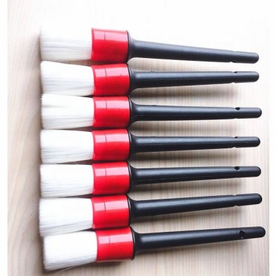 New Design Car Brushes Set With White Color Bristles Wheel Tyre Cleaning Tool